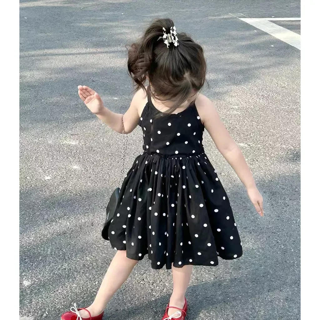 váy chấm bi có đan lưng cho bé 8_20kg