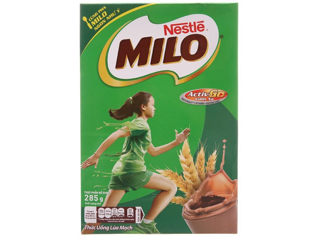 Sữa bột Milo hộp giấy 285g