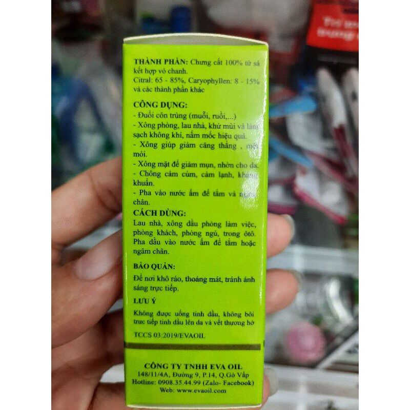 Tinh dầu sả chanh Eva oli chai 20ml