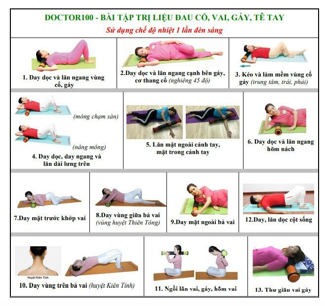 Con lăn cột sống Doctor100 tiêu chuẩn ( không nhiệt)