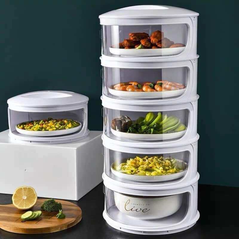 Lồng bàn 5 tầng giữ nhiệt xịn xò