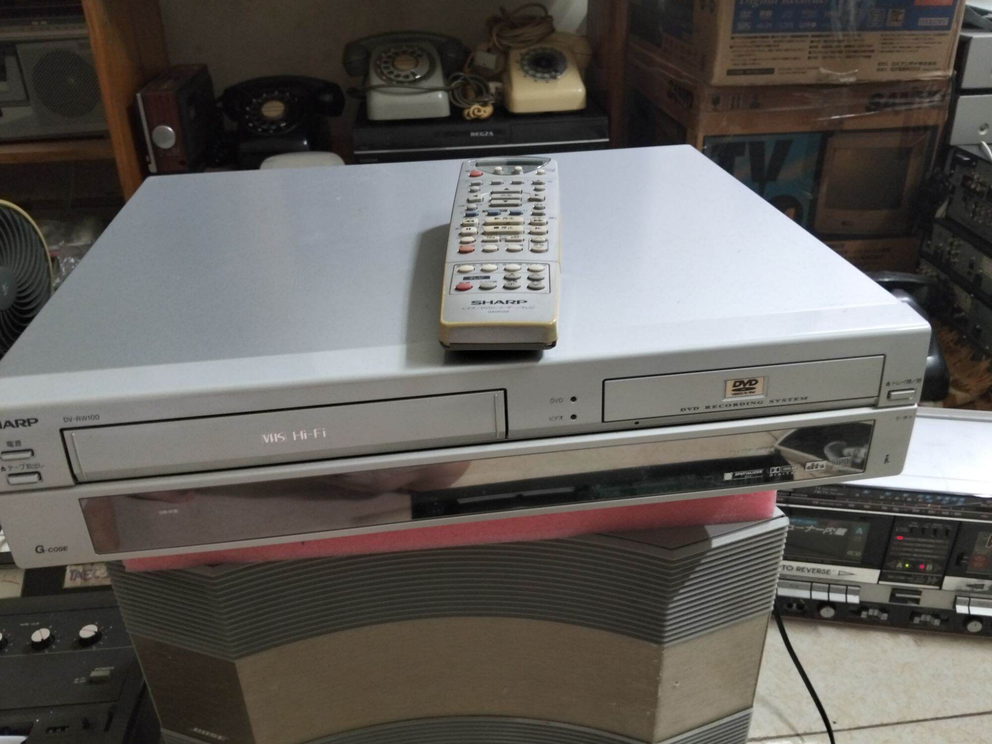 Đầu DVD VHS SHARP Nhật điện 100V