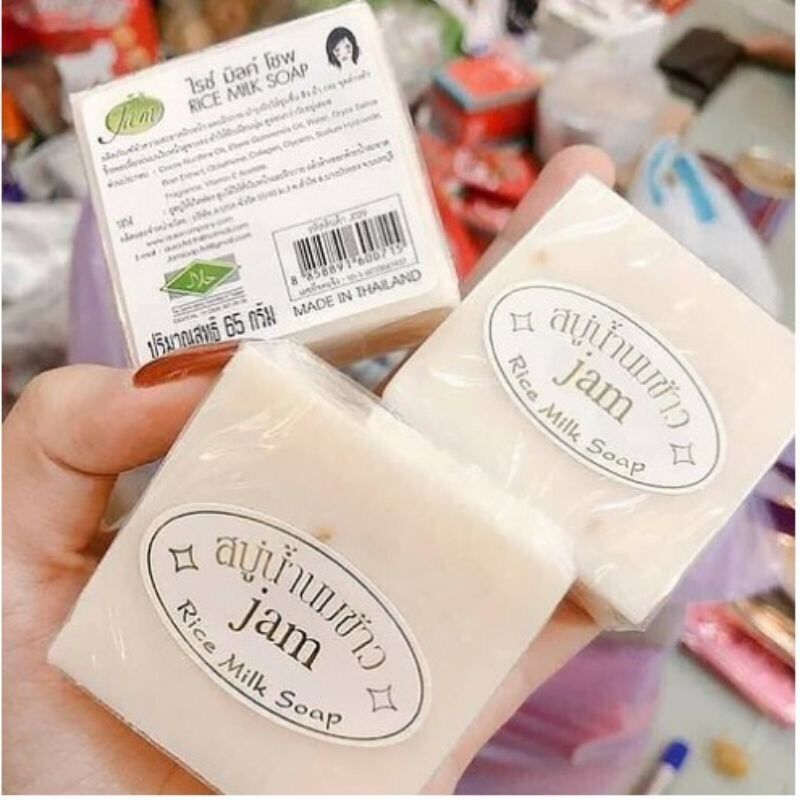 Xà phòng gạo thái lan jam rice milk soap 65gr