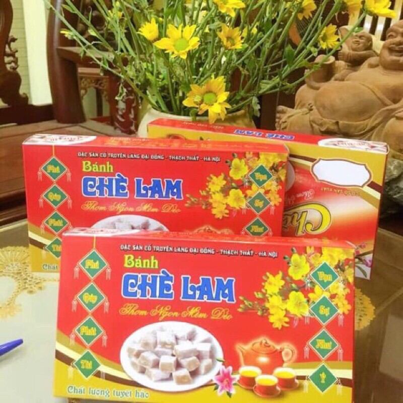 Kẹo chè lam trắng nhà làm đặc sản truyền thống làng Đại Đồng -Hộp 500g