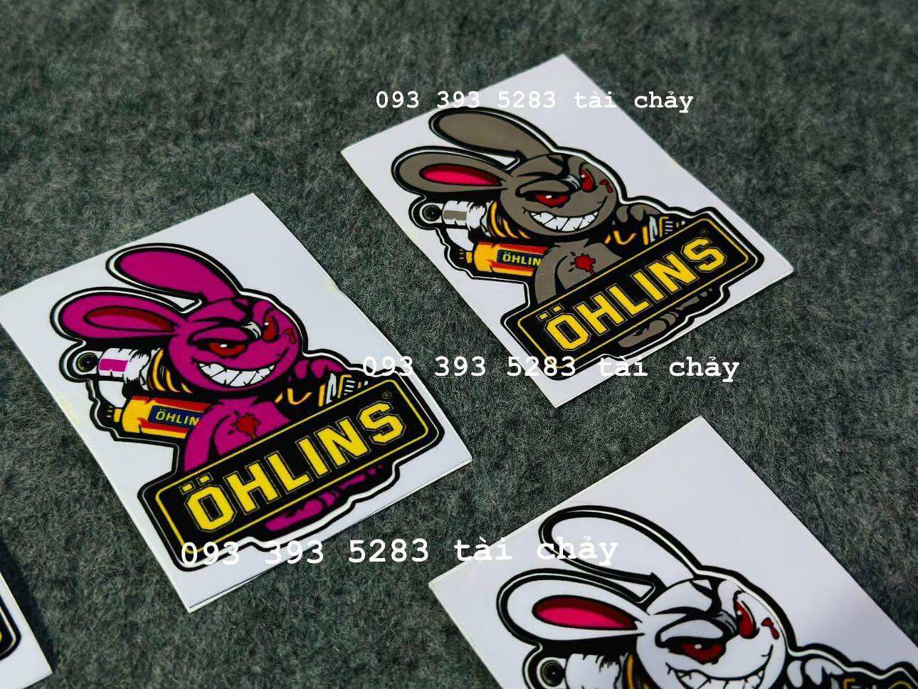 [ 1 MIẾNG ] TEM STICKER THỎ OHNLINS DÁN ĐƯỢC NHIỀU VI TRÍ