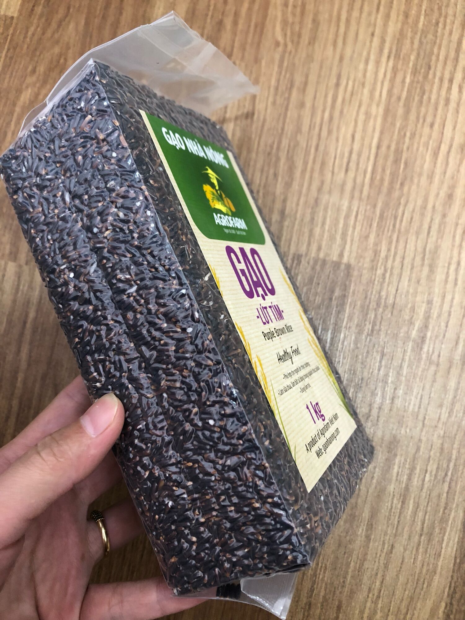 Gạo lứt tím túi 1kg