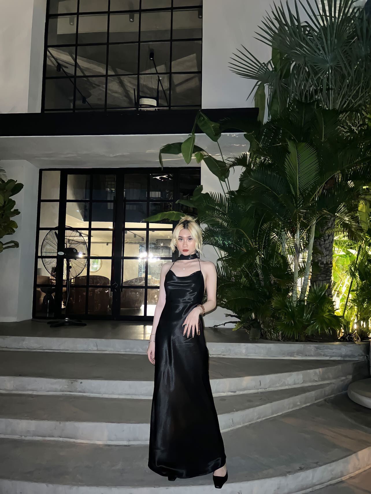 Đầm Lụa Kèm Nơ Rời