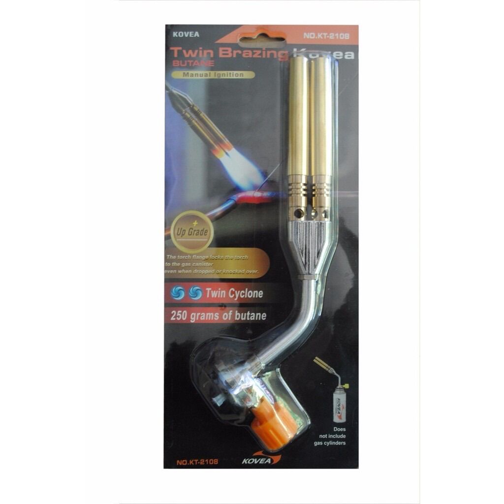 Khò ga đồng 2 nòng dùng bình ga mini