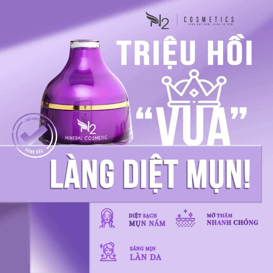 kem n2 cosmetic mụn thâm trắng da n4 18g