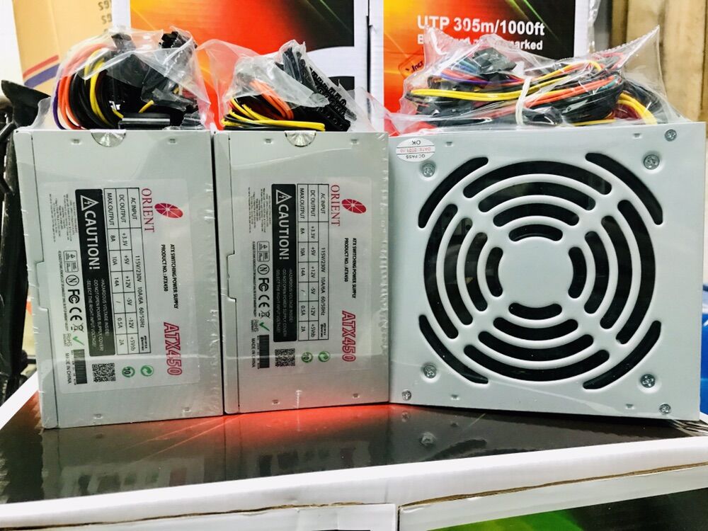 Nguồn máy tính orient atx 450 mới 100%- fan 12 có kèm theo dây nguồn
