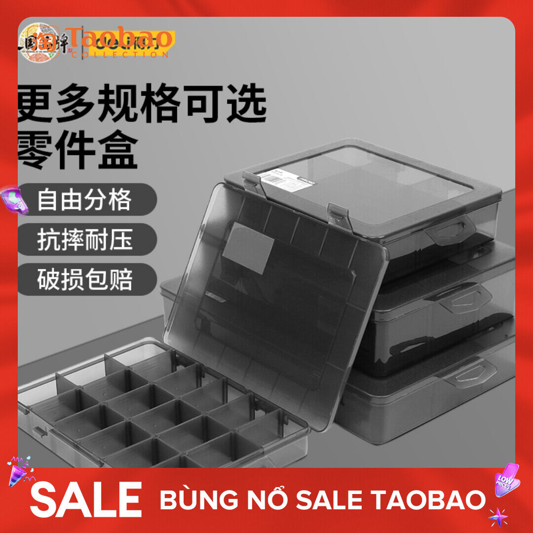 Hộp linh kiện deli hộp chia ô hộp đựng linh kiện hộp phụ kiện dụng cụ hộp phân loại linh kiện lego có nắp kiểu ngăn kéo