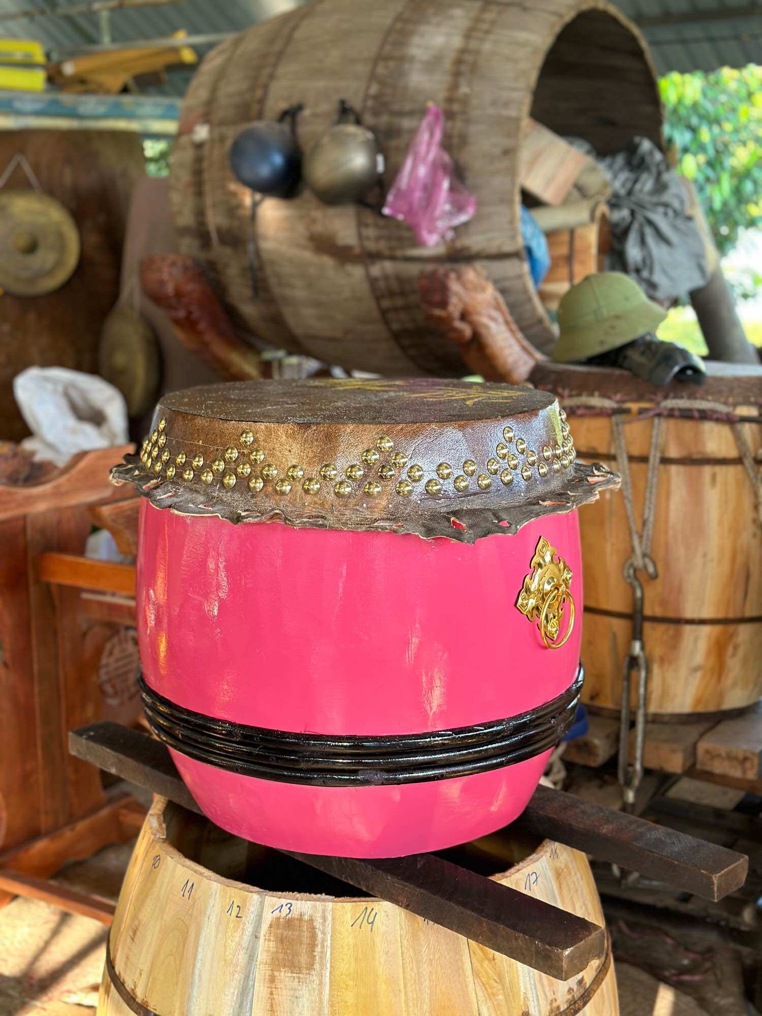 Trống lân cao cấp mặt da trung quốc 5t3