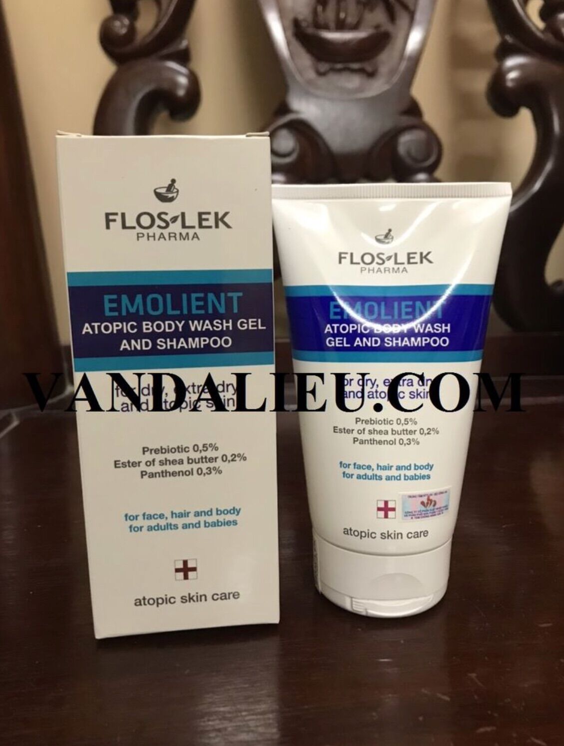 FLOSLEK ATOPIC BODY WASH GEL AND SHAMPOO 150ML . GEL TẮM GỘI DỊU NHẸ