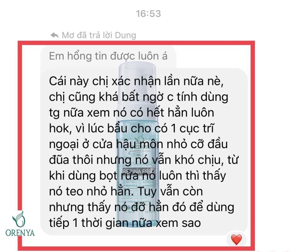 Bọt Tuyết Phụ Khoa Orenya 150ml
