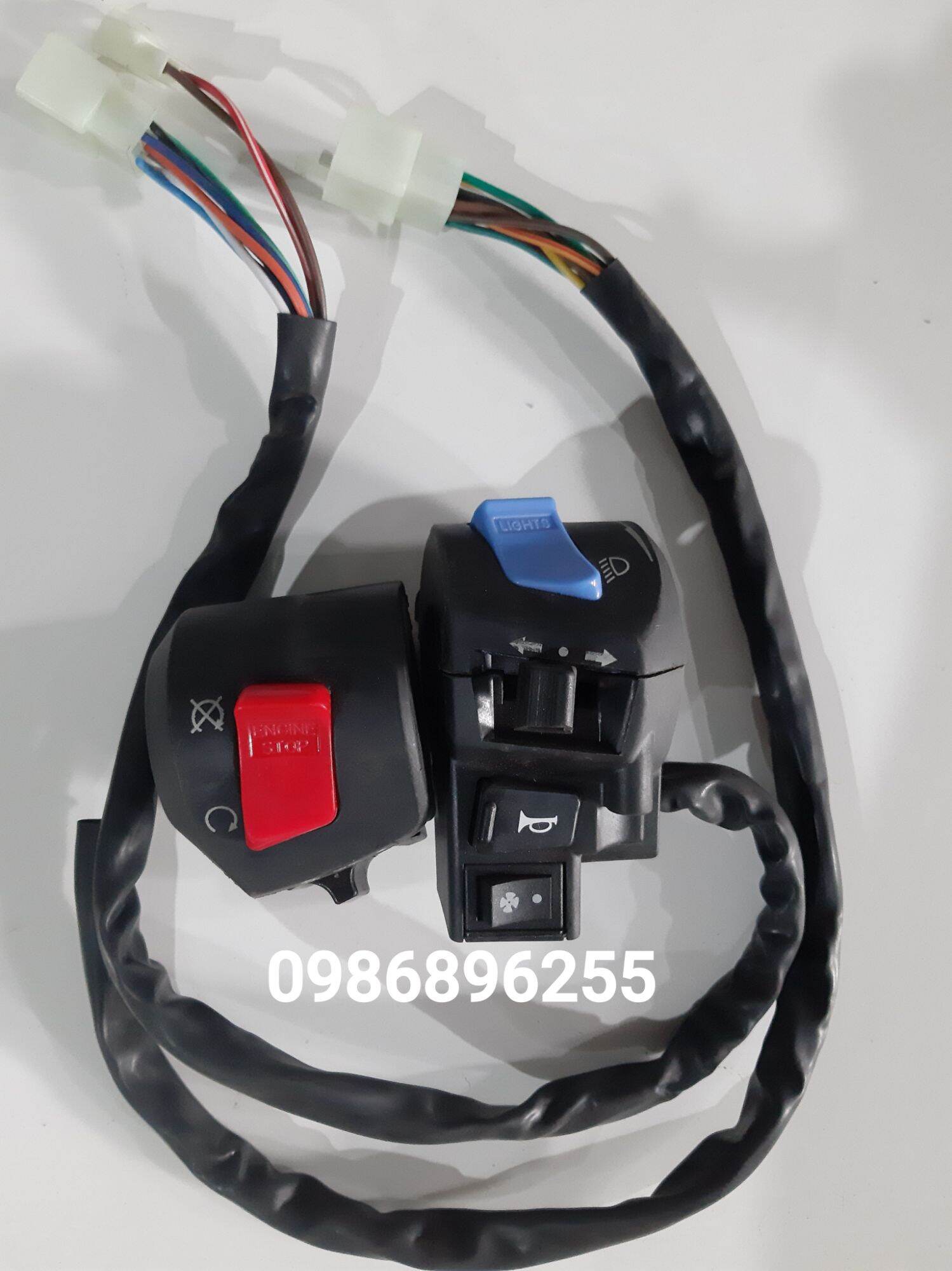 Cụm công tắc xanh đỏ dành cho xe ba gác - ba bánh