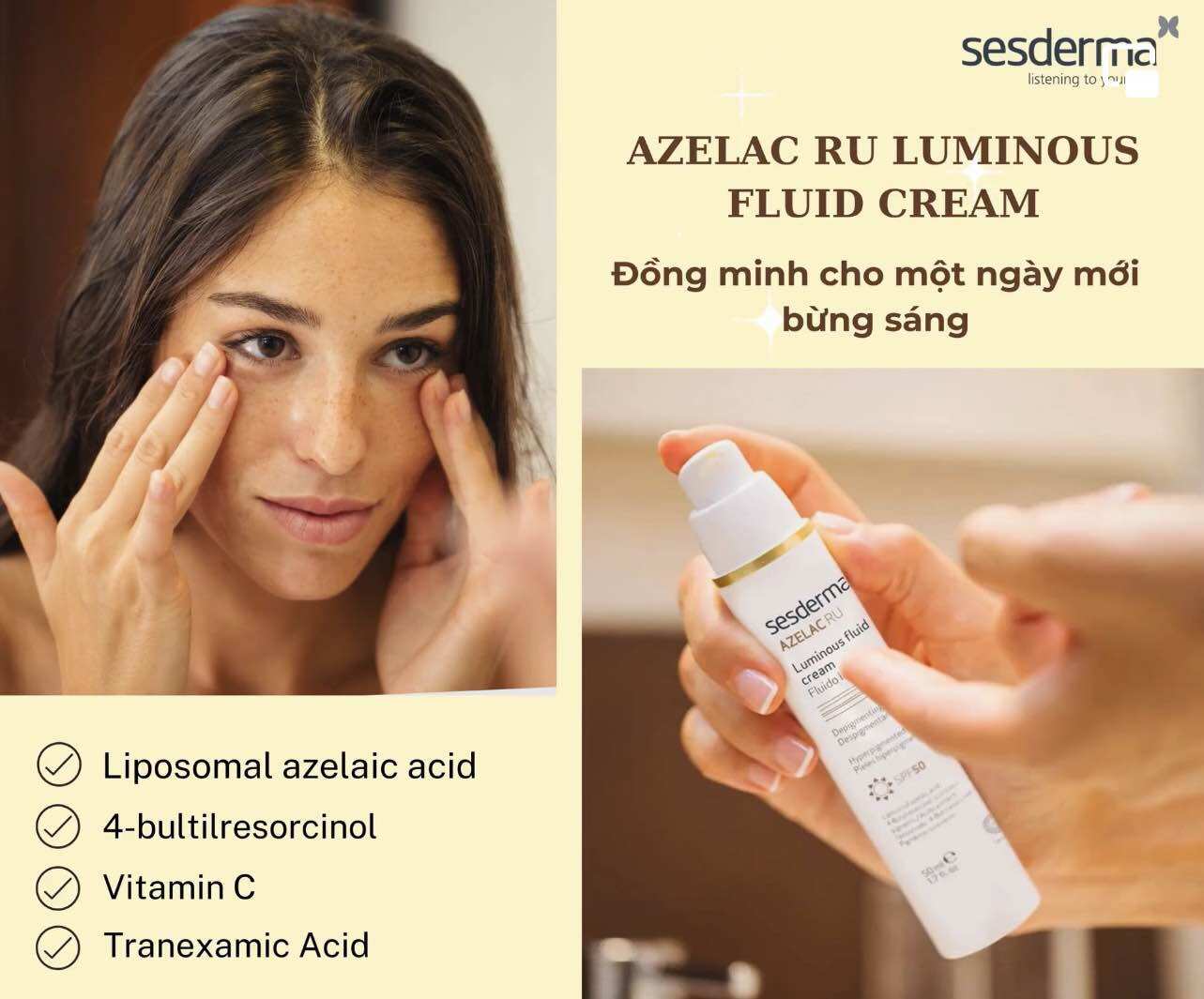 [TÂY BAN NHA] Kem Sesderma Azelac RU SPF 50+