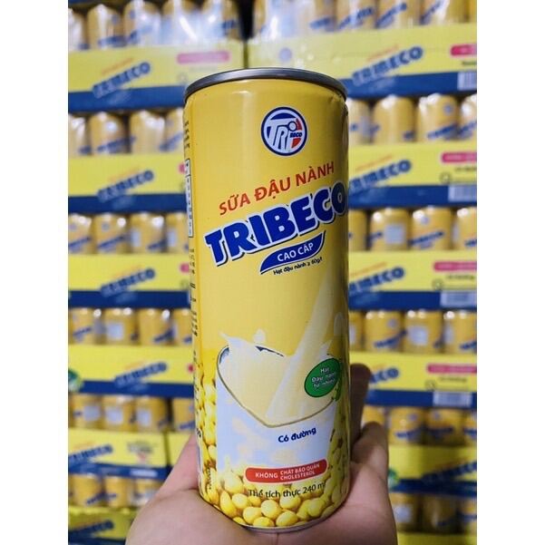 Sữa đậu nành TRIBECO sale 1 lon 240ml