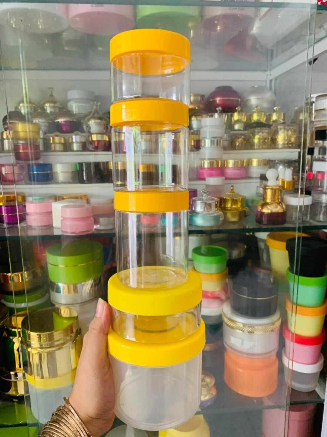 Hủ pét nắp vàng 100gr-180gr-200gr-250gr-500gr