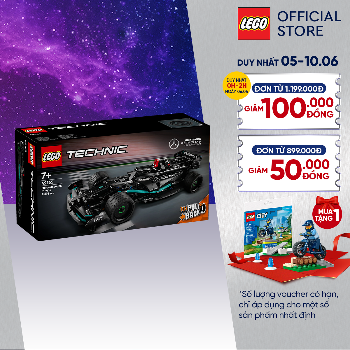 Lego technic 42165 đồ chơi lắp ráp xe đua mercedes f1