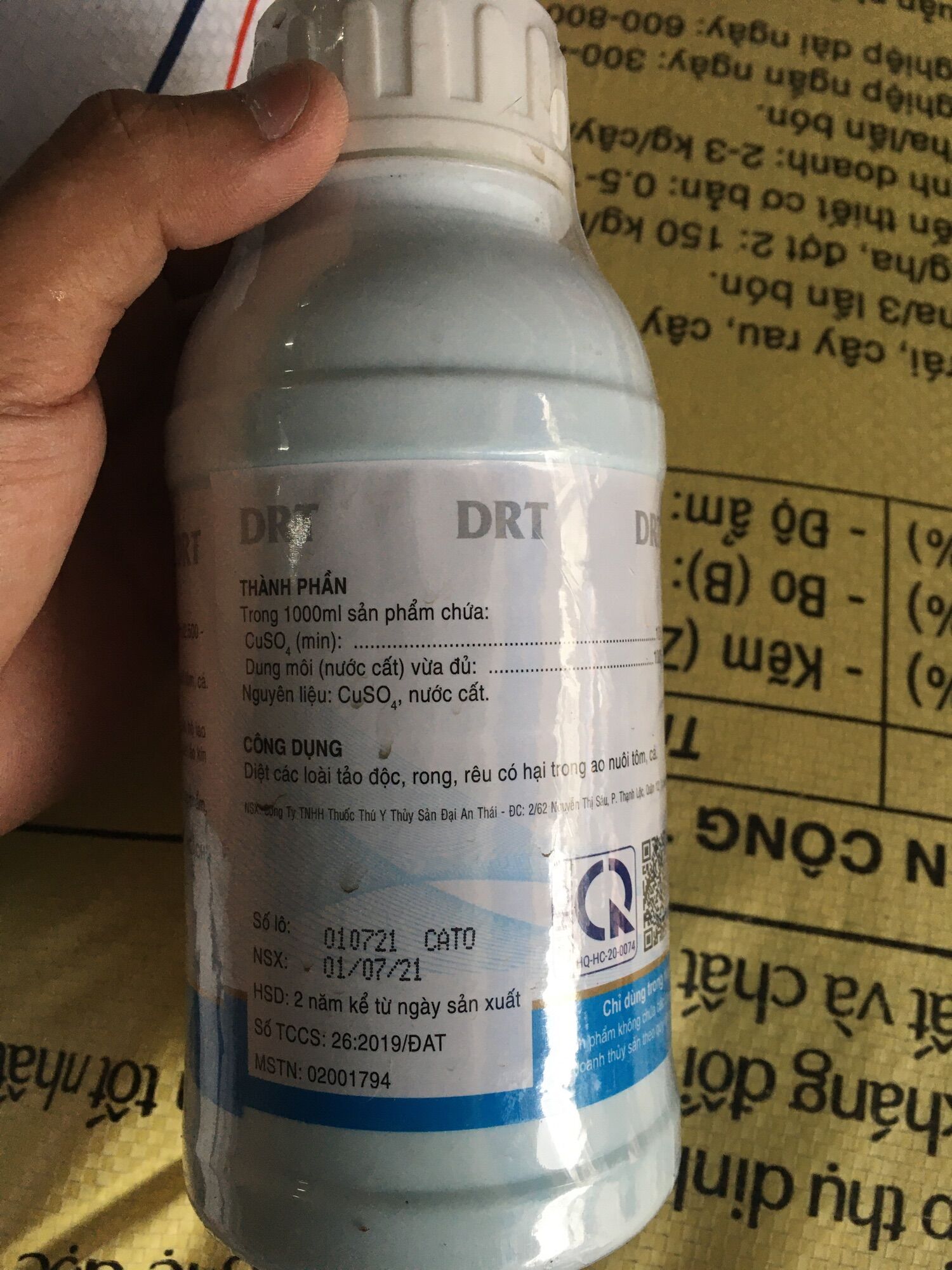 DRT diệt rong tảo trong ao thuỷ hải sản