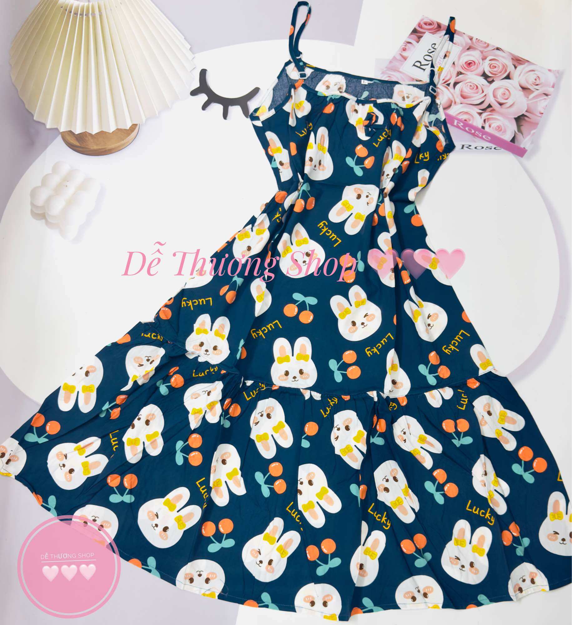 Đầm dây nhuyễn đuôi cá tôn lanh size XL(56-70kg)