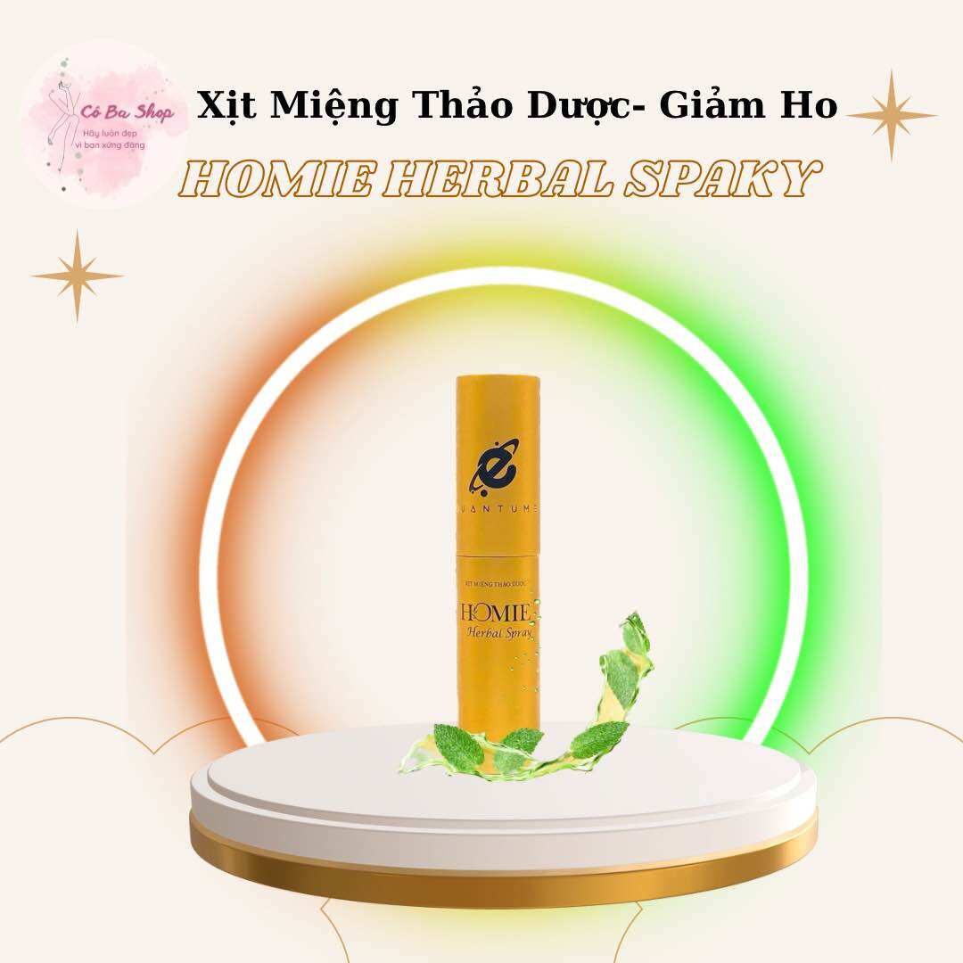 Xịt Sát Khuẩn Miệng và Vòm Họng-Homie herbal spray