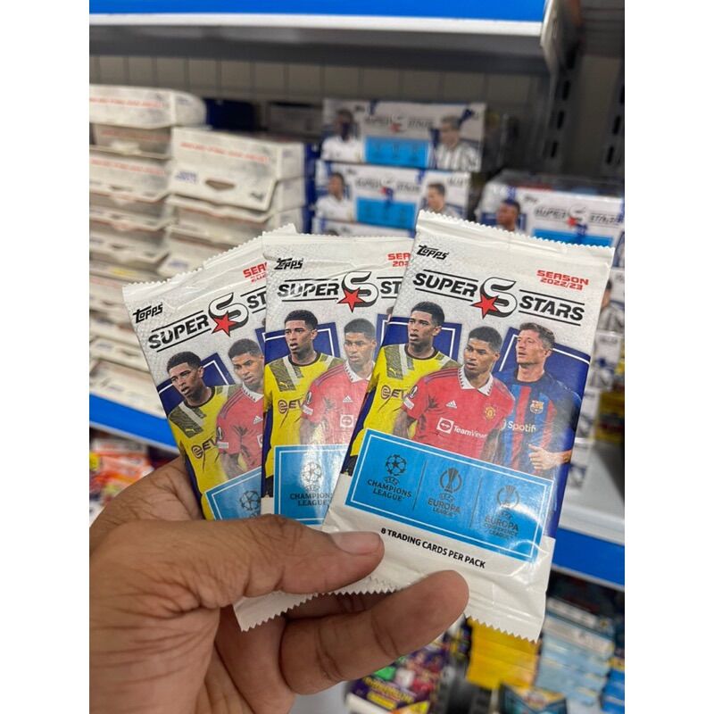 Gói Thẻ Cầu Thủ Bóng Đá Topps Super Star Single Pack ( 8 Thẻ )