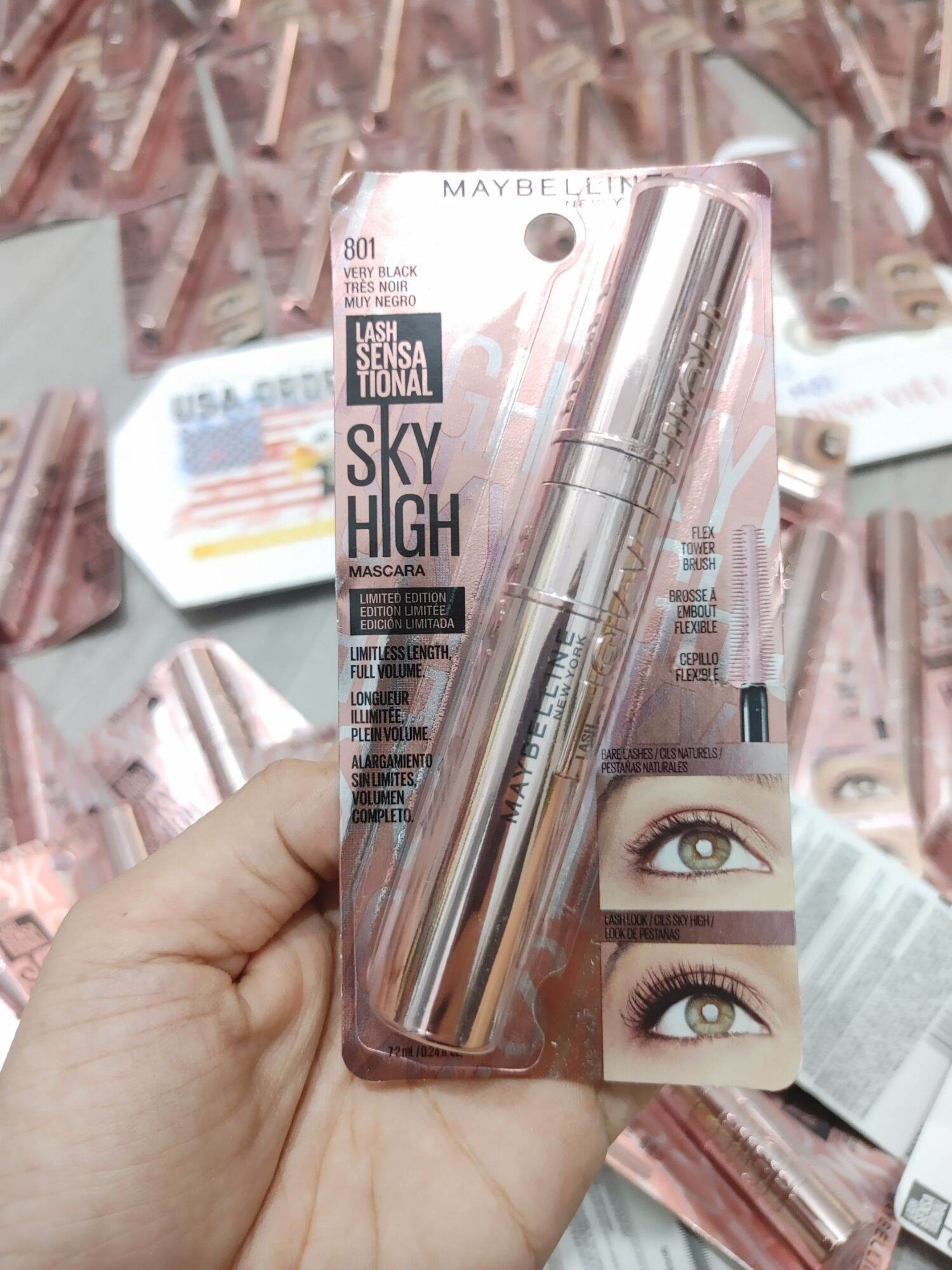 Mascara chuốt mi maybelline sky high bản mỹ
