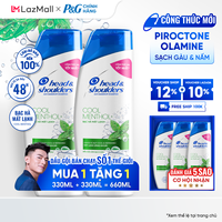 [Mua 1 tặng 1] Dầu Gội HEAD & SHOULDERS Bạc Hà Mát Lạnh/ Giảm Ngứa Da Đầu/ Băng Lạnh Sạch Gàu Chai 330ML/ 480ML/ 550ML