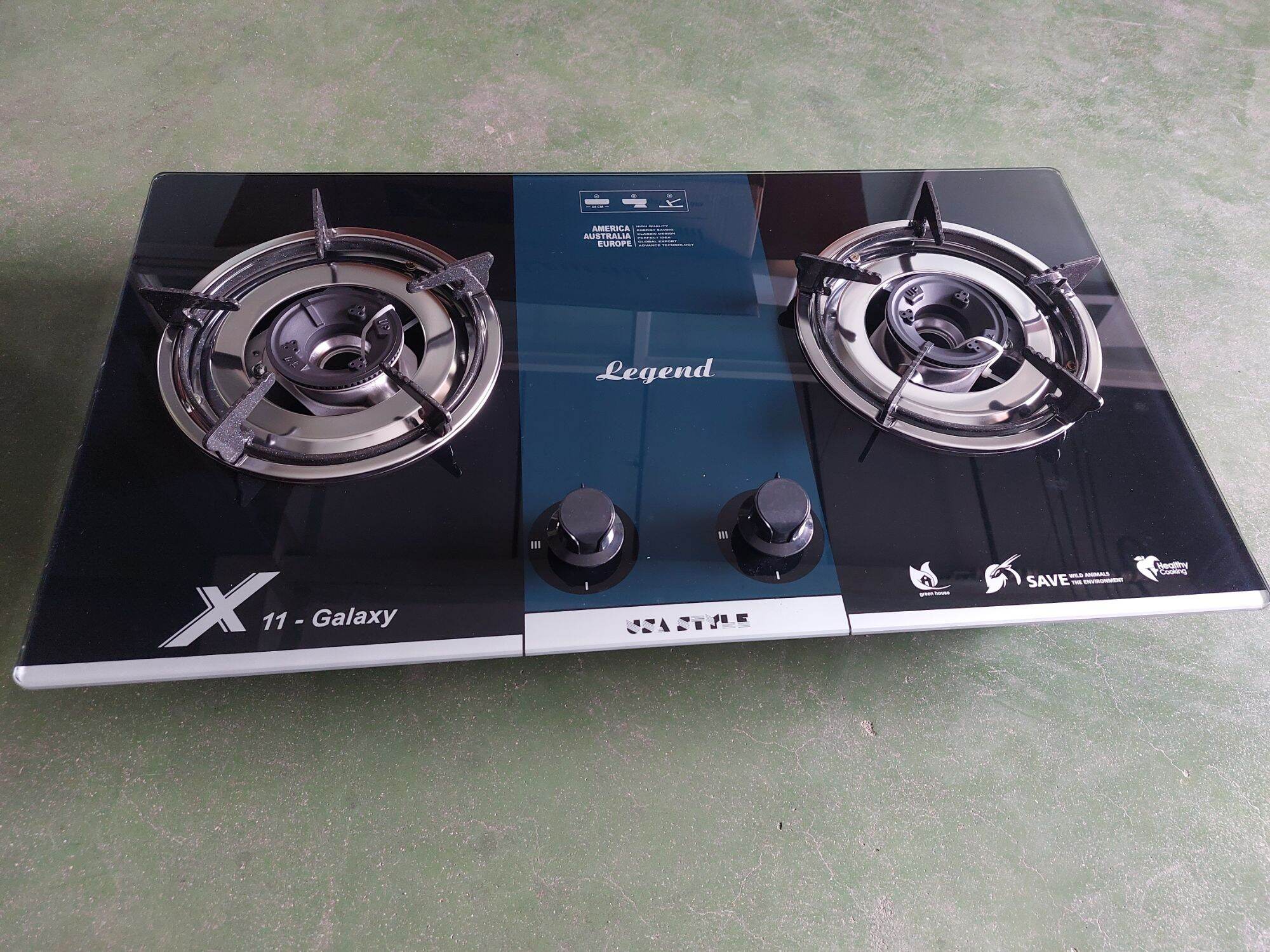 Bếp gas âm kiếng tốt legend x11