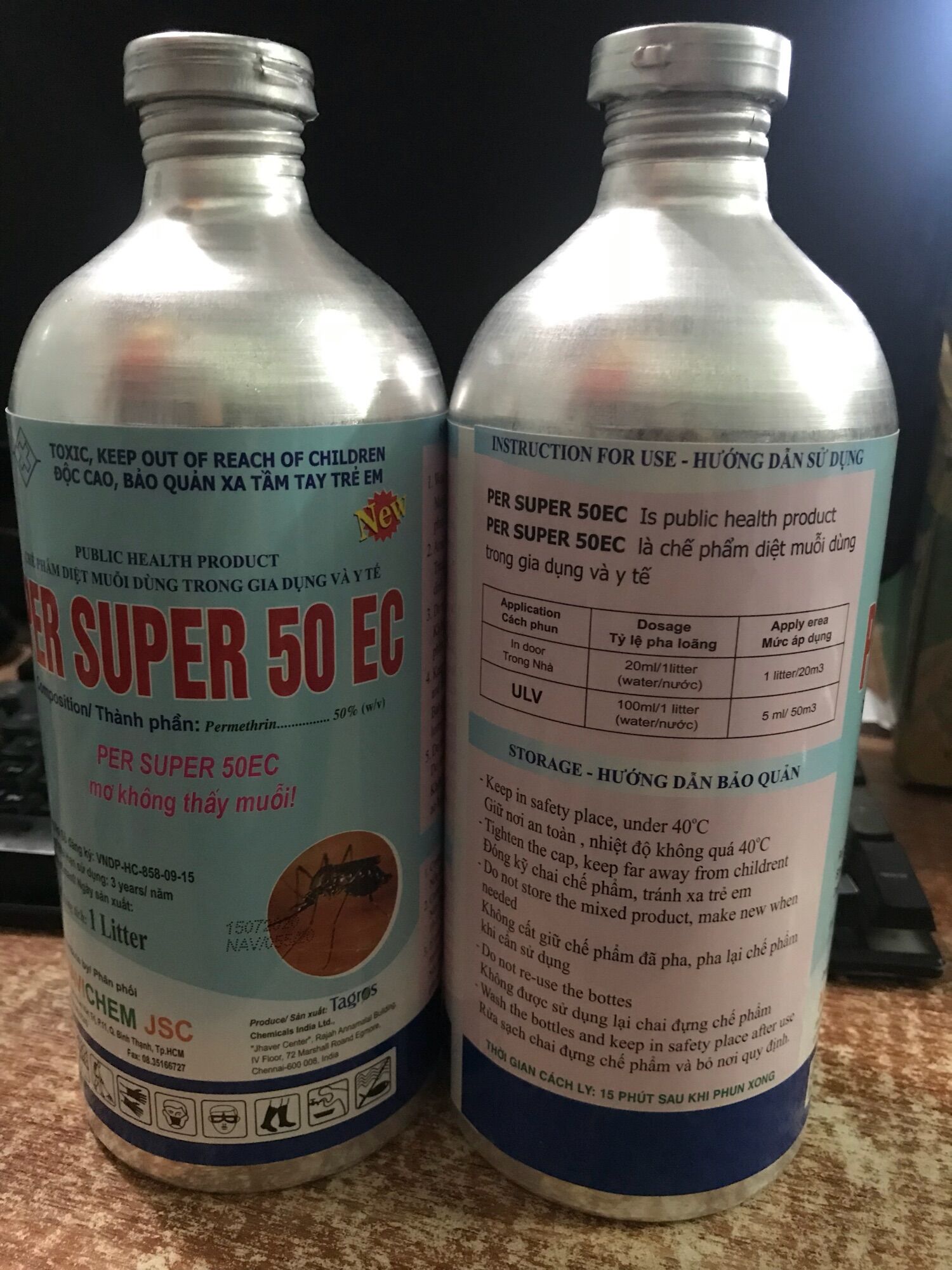 Muỗi nhôm Ấn Độ 1L
