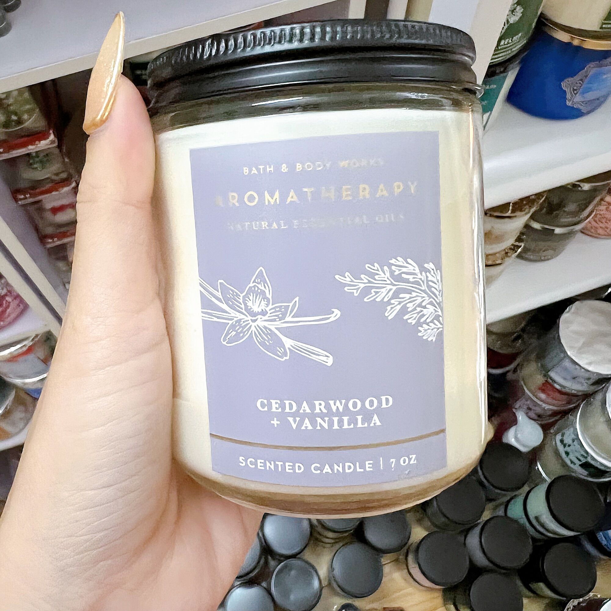 Nến thơm 1 bấc Bath & body works - Dòng aromatherapy- nến thư giãn