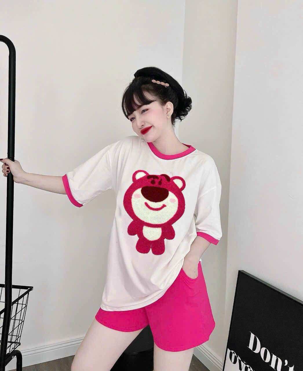 SÉT BỘ SHORT COTTON LO GO NHẬP CAO CẤP