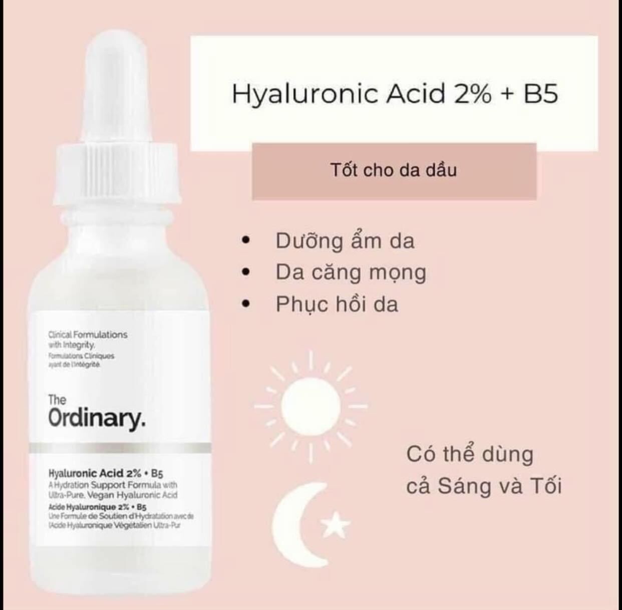 THE ORDINARY HA 2%+B5- SERUM CẤP NƯỚC NGỪA MỤN 30ML