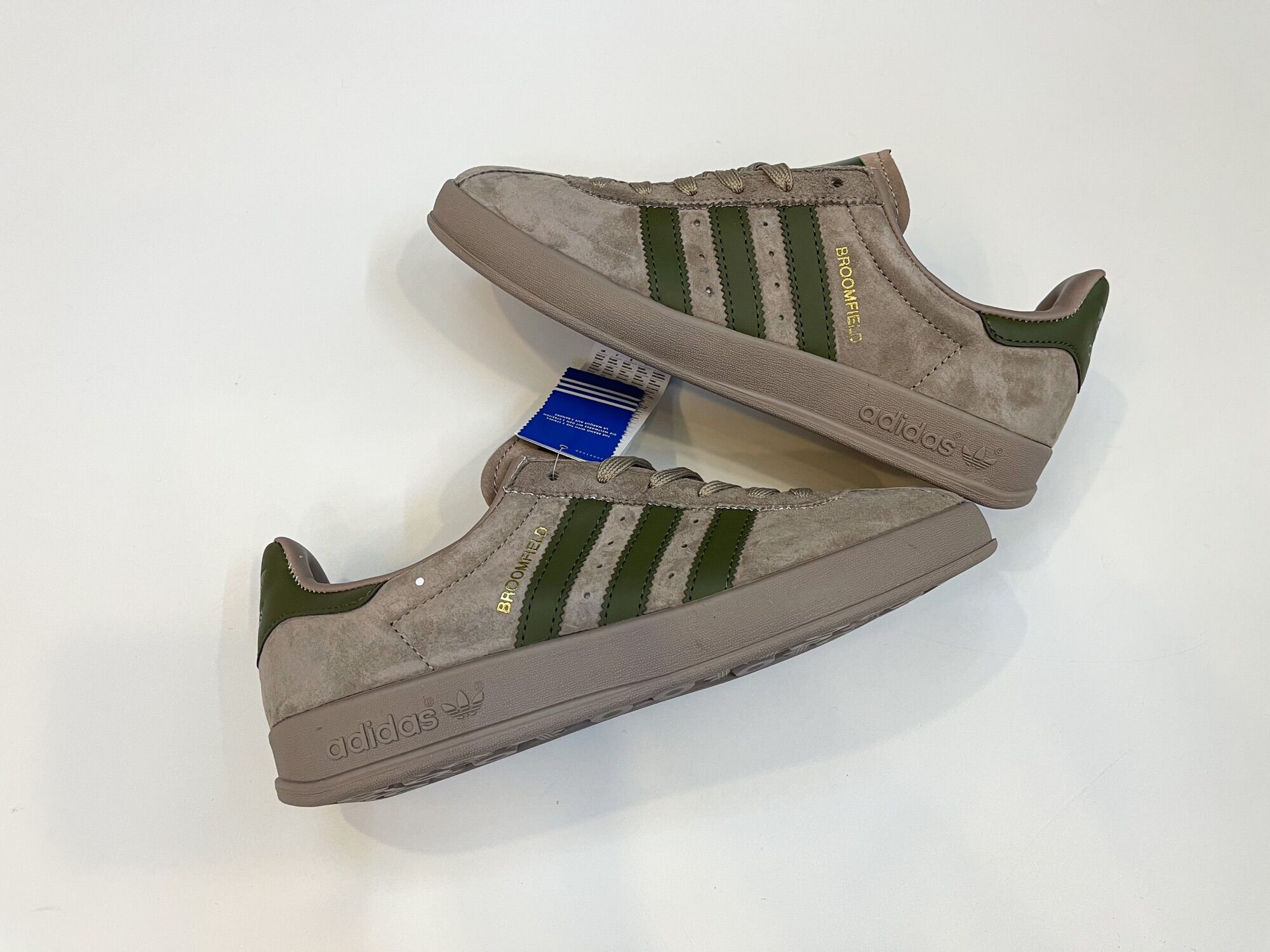 Giày Sneakers nam da lộn mới êm bền thời trang (nâu xanh)