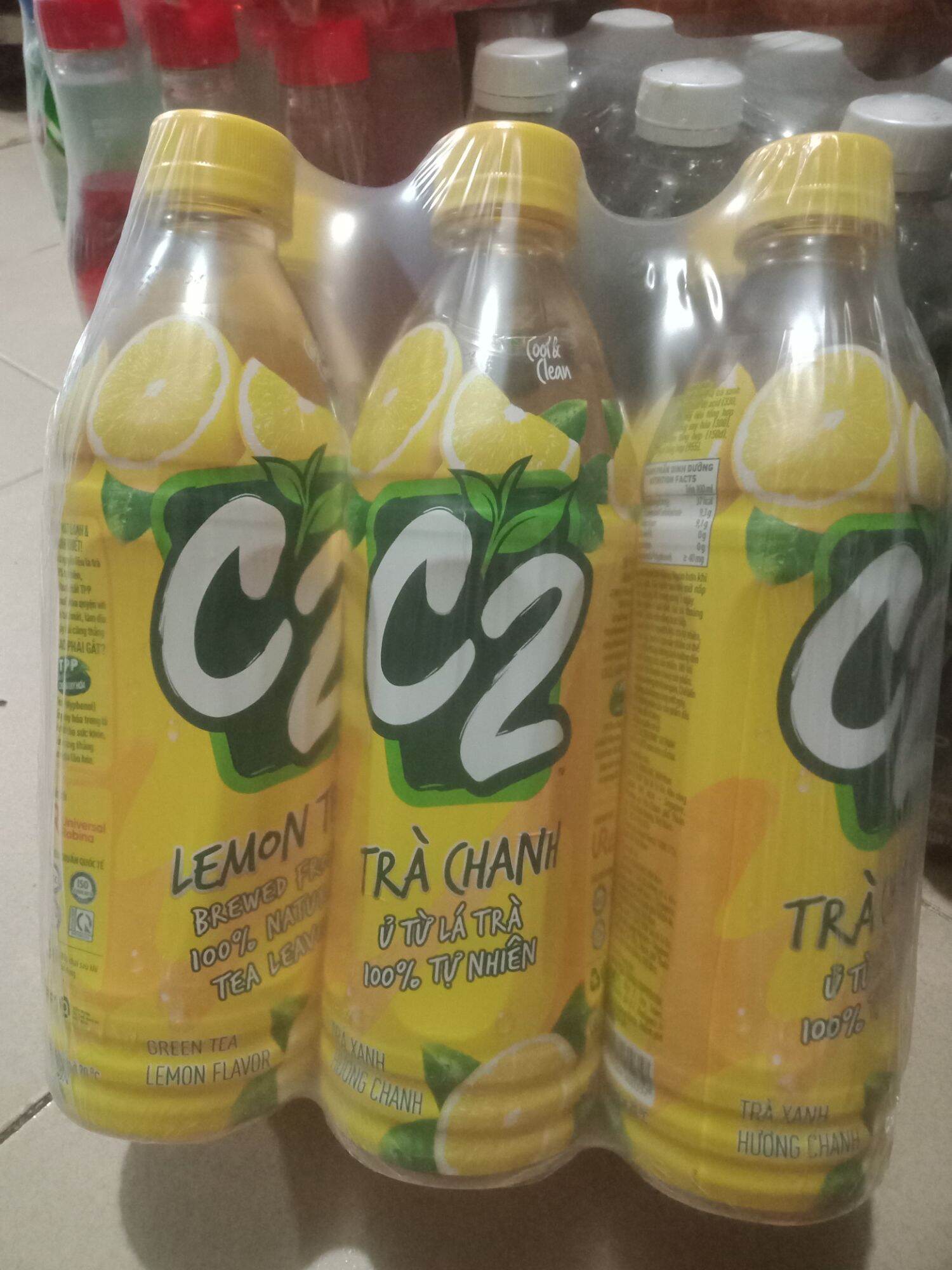 nước ngọt C2 thể tích 455ml 6 chai