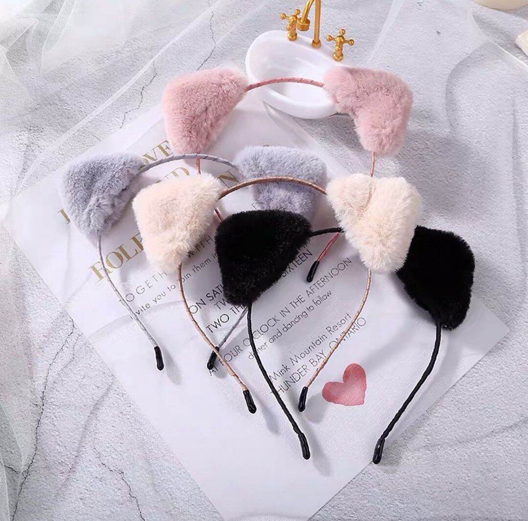 Băng đô cài tóc hình tai mèo dễ thương dành cho nữ ( MÀU ĐEN)