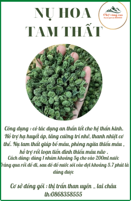 200g nụ tam thất