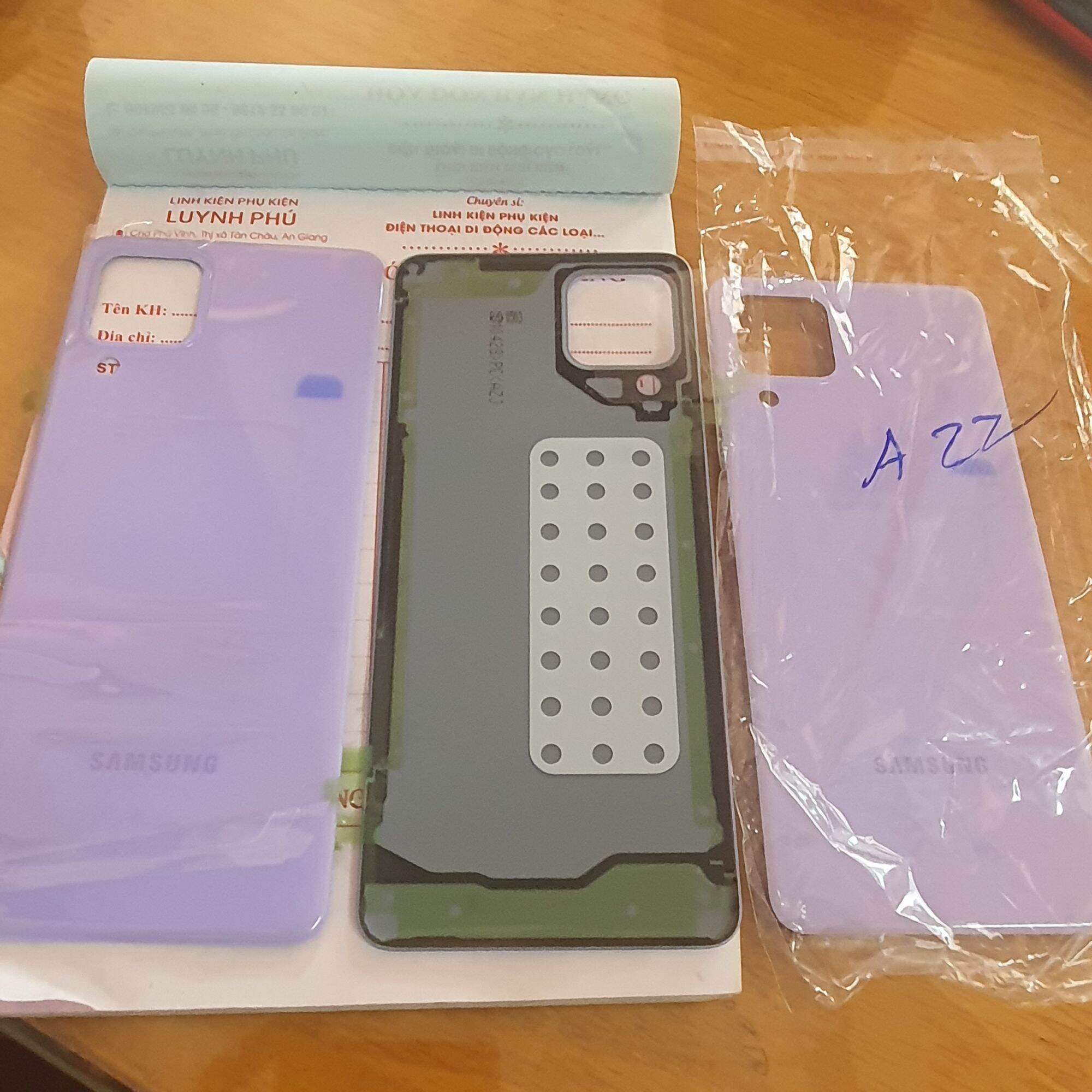 Nắp lưng samsung A22 4G A225 bao test
