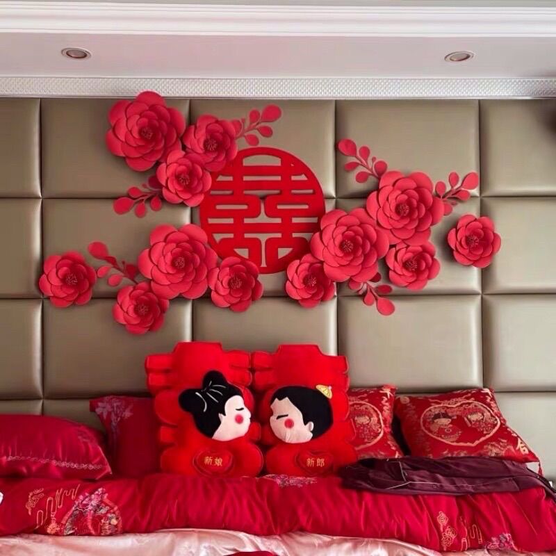 (CÓ HÌNH THẬT TẾ) SET HOA BACKDROP DIY TRANG TRÍ ĐÁM CƯỚI