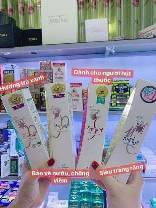 Kem đánh răng cao cấp siêu trắng răng apagard nội địa nhật
