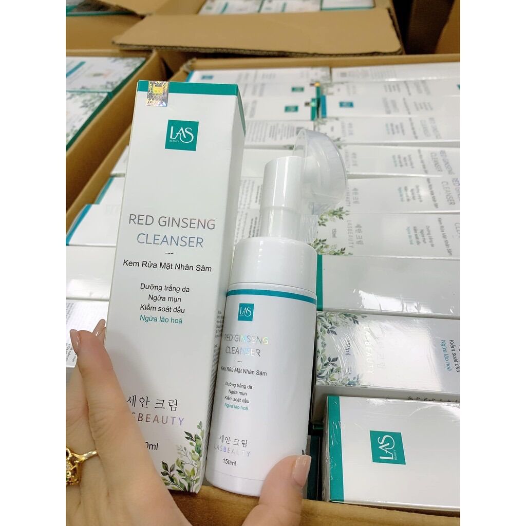[CHÍNH HÃNG] Sữa Rửa Mặt Nhân Sâm LAS BEAUTY Trắng Da Sạch Mụn