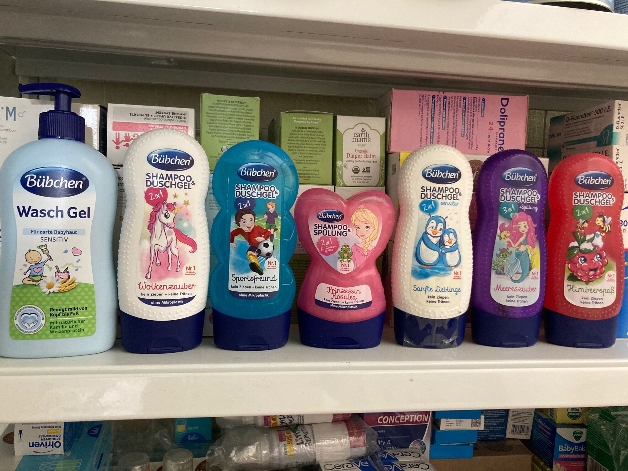 Sữa tắm gội bubchen đức baby, bé trai, bé gái