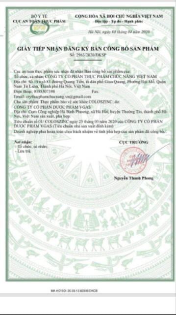 Kẽm ColosZinC