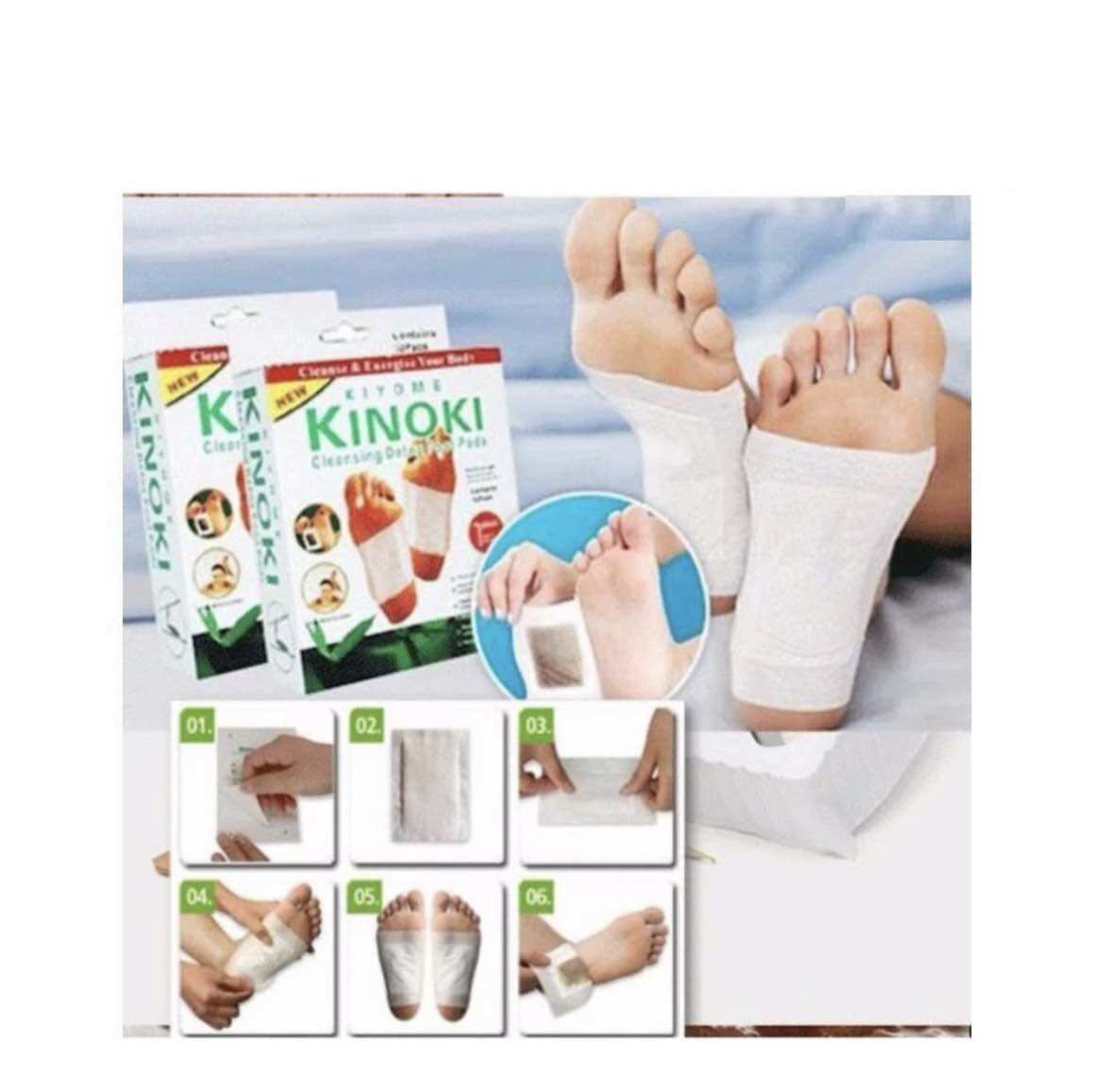 Hộp 10 miếng dán thải độc chân KINOKI