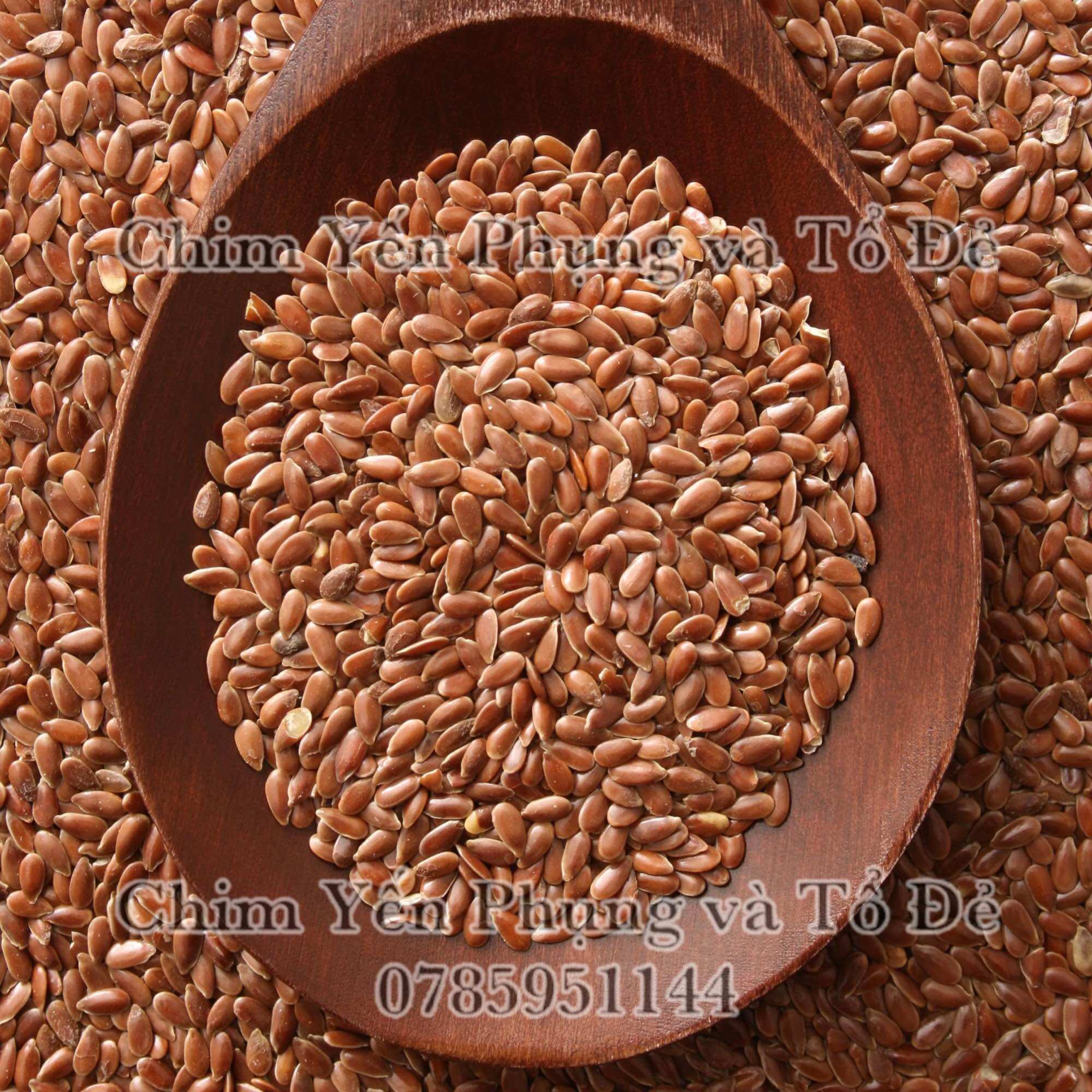 Hạt lanh nâu [Flaxseed] hữu cơ - dùng đắp mặt nạ hoặc dùng ủ tóc, nấu sữa hạt.