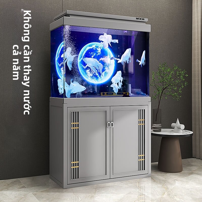 sunsun | Large Eco-friendly Transparent Glass Aquarium with Bottom Filter Giá 24,611,000 Đồng*Miễn phí vận chuyển