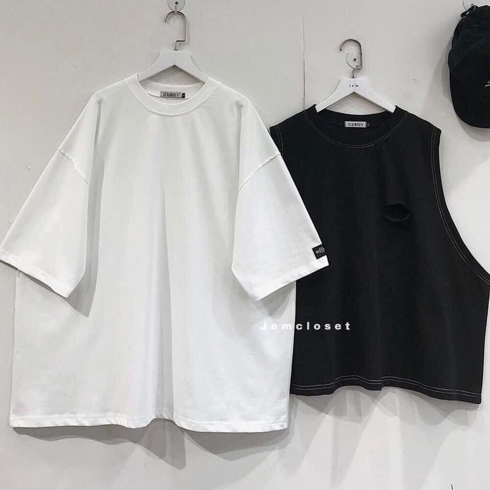 Set Gile Áo Thun Hot Hit Form Dáng Rộng Unisex