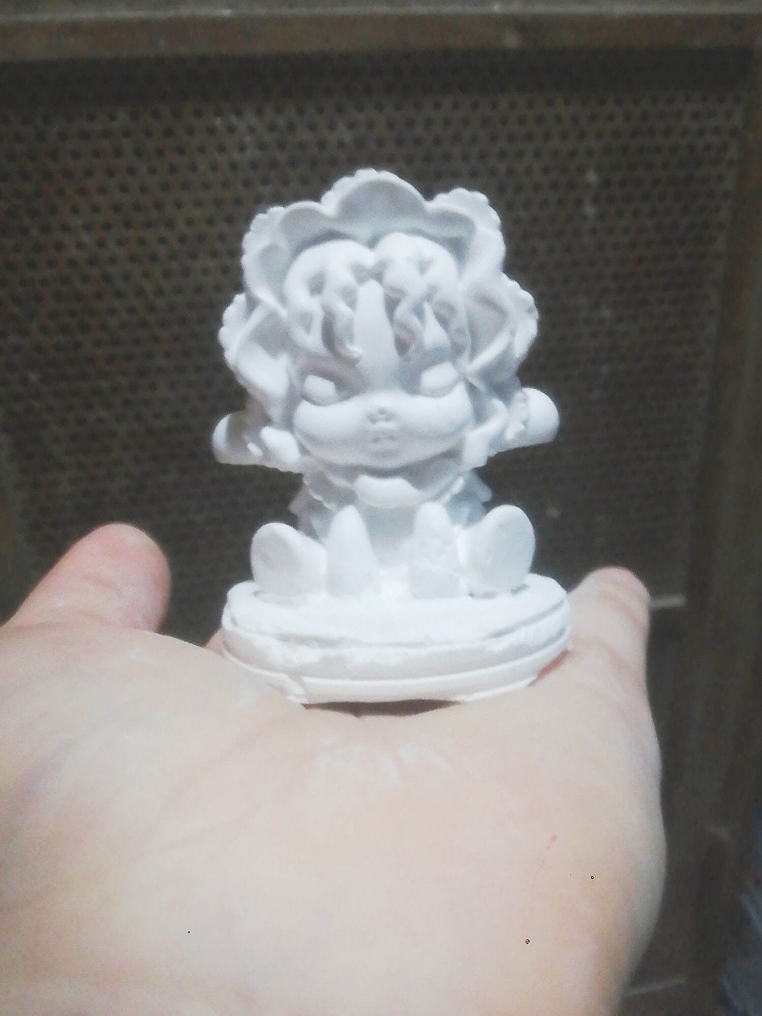 Lẻ tượng skullpanda mini 3d kèm màu cọ