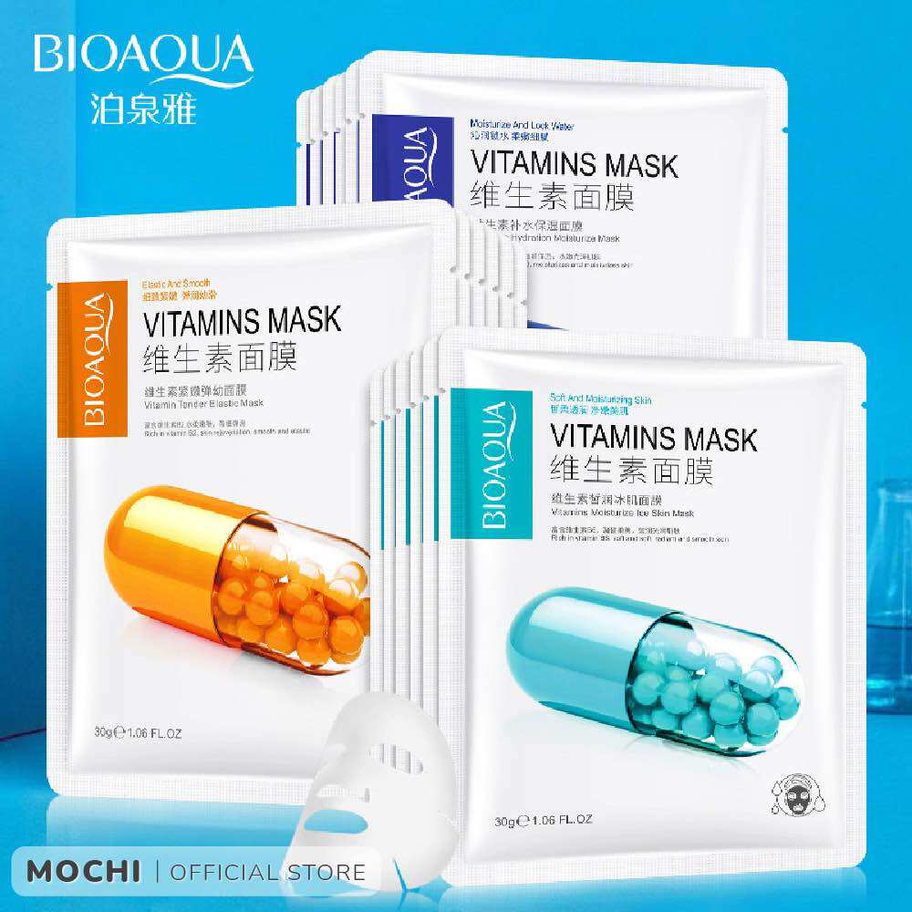 Sét 50m mặt nạ TINH CHẤT + Collagen + HA + Vitamin ( tặng 2 mặt nạ ngủ)